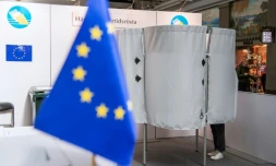 Vote anticipé pour les élections européennes à Stockholm, le 15 mai 2019