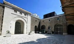 Entrée de la prison de la Santé, rénovée, le 28 juin 2018