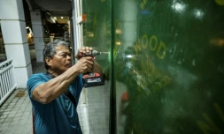 Un homme barricade un restaurant à Guam, île américaine du Pacifique, le 4 juillet 2026