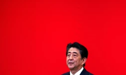 Le Premier ministre japonais démissionnaire Shinzo Abe, le 24 juillet 2019