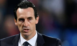L'entraîneur du PSG Unai Emery lors d'un match de Ligue des champions à Bâle, le 1er novembre 2016 