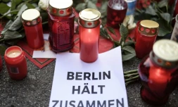 Mémorial en hommage aux victimes de l'attentat de Berlin, le 21 décembre 2016 dans la capitale allemande