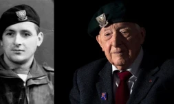 Hubert Faure lors de la Seconde guerre mondiale et en 2014