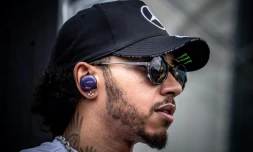 Le Britannique Lewis Hamilton (Mercedes) avant le GP de Hongrie sur le Hungaroring à Budapest, le 4 août 2019
