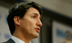 Le Premier minitres canadien Justin Trudeau, à New York le 22 avril 2016
