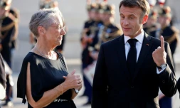 Emmanuel Macron et Elisabeth Borne à Paris, le 14 juillet 2023