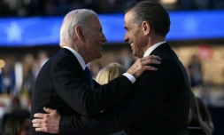 Le président américain Joe Biden et son fils Hunter Biden à Chicago, dans l'Illinois, le 19 août 2024