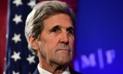 Le secrétaire d'Etat américain, John Kerry, à Bruxelles, le 4 octobre 2016