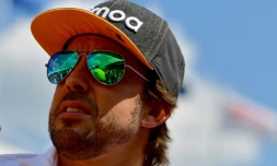 Le pilote de F1 espagnol Fernando Alonso avant le GP de Hongrie, le 29 juillet 2018 à Budapest