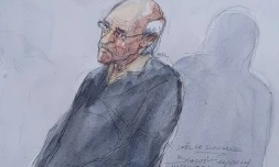 Le chirurgien français retraité Joel Le Scouarnec à son procès le 23 mai 2025