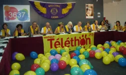 Vendredi 3 décembre 2010 - Le centre de promesses de dons du Téléthon à Saint-Denis (Photo D.R.)