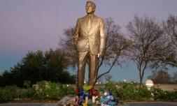 La statue de George H.W. Bush, à College Station, Texas (Texas) le 1er décembre 2018