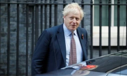 Le Premier ministre Boris Johnson quitte le 10 Downing Street Ă Londres, le 6 novembre 2019