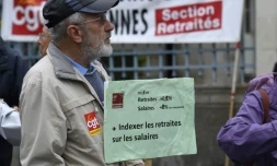Des retraités manifestent contre la hausse de la CSG, le 28 septembre 2017 à Rennes