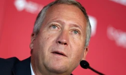 Le vice-président de l'AS Monaco Vadim Vasilyev, en conférence de presse le 9 août 2016 à Monaco