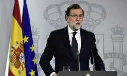 Le Premier ministre espagnol Mariano Rajoy, le 20 septembre 2017 à Madrid