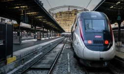 Une rame de TGV à la gare de l'Est à Paris, le 13 décembre 2019