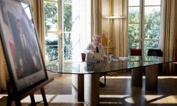 Le Premier ministre François Bayrou à l'Hôtel de Matignon, à Paris, le 6 septembre 2025