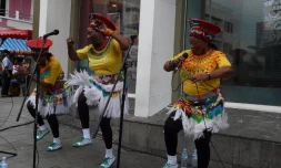 Vendredi 17 Décembre 2010

Le trio sud-africain Mahotella Queens dans le carré piéton de Saint-Denis 

(Photo Laura Danière)