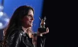 La réalisatrice américaine Laura Poitras lors de la cérémonie de fermeture du 79e festival de Venise, à Venise le 10 septembre  2022
