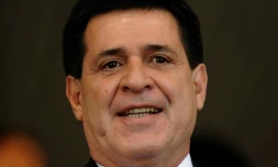 Le président du Paraguay Horacio Cartes à Asuncion, le 15 août 2013