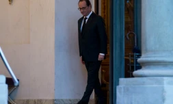 Le président François Hollande le 5 janvier 2016 à l'Elysée à Paris