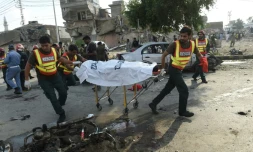 Au moins quinze personnes ont été tuées et 20 blessées dans une explosion d'origine inconnue à Lahore, la capitale culturelle du Pakistan,le 24 juillet 2017