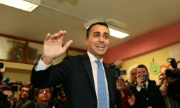 Luigi Di Maio, leader du Mouvement 5 Etoiles, à Naples le 4 mars 2018