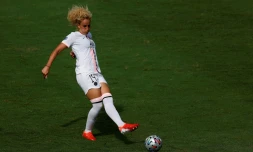 Kheira Hamraoui sous le maillot du Paris Saint-Germain contre les Chicago Red Stars à Louisville, aux Etats-Unis, le 21 août 2021 