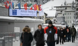 Le Centre de conférences où se tiennent les travaux du forum, le 19 janvier 2016 à Davos