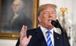 Le président américain Donald Trump à Washington, le 8 mai 2018