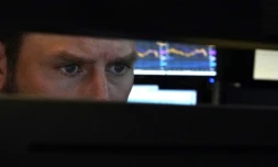 Un trader à l'ouverture de la Bourse de New York le 10 mars 2020