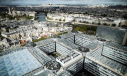 Le campus de l'université Jussieu (bas, gauche) photographié d'une tour proche, le 29 septembre 2016