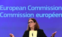 La commissaire européenne au Commerce Cecilia Malmström à Bruxelles, le 1er juin 2018