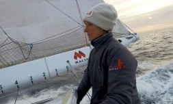 Photo transmise le 23 décembre 2020 par la navigatrice franco-allemande Isabelle Joschke, qui navigue en 8e position du Vendée Globe dans le Pacifique sud, le 22 décembre 2020