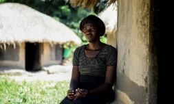 Lily Atong, l'ancienne compagne du chef de l'Armée de résistance du Seigneur (LRA), Joseph Kony, le 5 décembre 2016 à Kampala en Ouganda