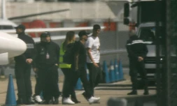 Neymar à son arrivée au Bourget, le 4 mai 2018