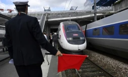Le nouveau TGV le 1er juillet 2017 en gare de Rennes