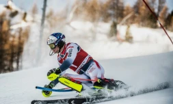 Le Français Alexis Pinturault lors du slalom de Val d'Isère, le 15 décembre 2019