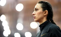 La sauteuse en hauteur russe Maria Lasitskene à Moscou le 9 février 2020.