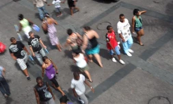 Scène de rue à Saint-Denis