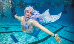 Le salon MerMagic, du 6 au 8 août au centre aquatique de Manassas, dans l'Etat de Virgnie, revendique le titre de plus grand rassemblement de sirènes au monde