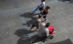 Scène de rue à Saint-Denis