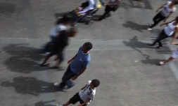 Scène de rue à Saint-Denis