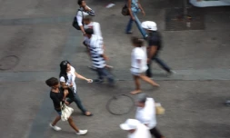 Scène de rue à Saint-Denis