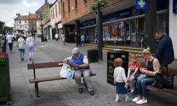 Photo prise le 26 juin 2016 à Berwick-upon-Tweed, une ville du nord de l'Angleterre.