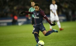 Neymar marque pour le Paris Saint-Germain face à Troyes, le 29 novembre 2017 au Parc des Princes
