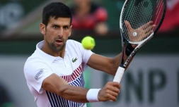 Le Serbe Novak Djokovic, le 4 juin 2017 à Roland-Garros