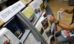 Dans une librairie à Brest, le 5 septembre 2017