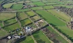 Vue aérienne de la Zad de Notre-Dames-des Landes (Loire-Atlantique), le 6 avril 2018 